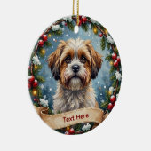 Shih Tzu Christmas セラミックオーナメント (右)