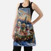 Shih Tzu Christmas Boat Holiday エプロン (インサイチュ)