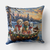 Shih Tzu Christmas Boat Holiday クッション (裏面)