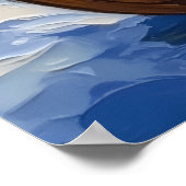 Shih Tzu Christmas Boat Holiday ポスター (角)