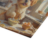 Shih Tzu Cooking in Kitchen カッティングボード (角)
