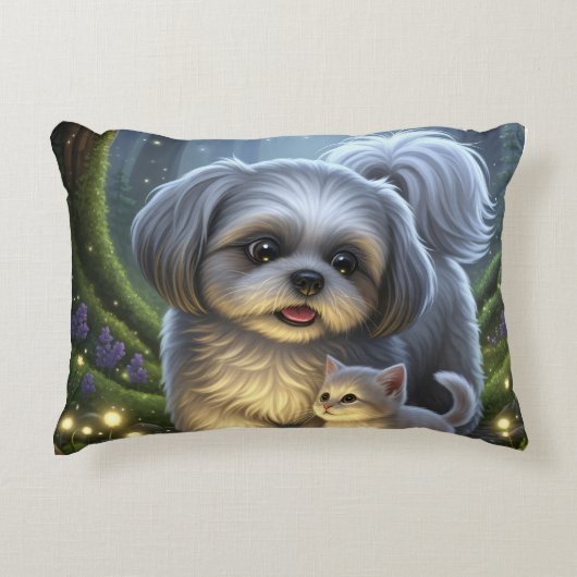 Shih tzu cushion アクセントクッション (正面)