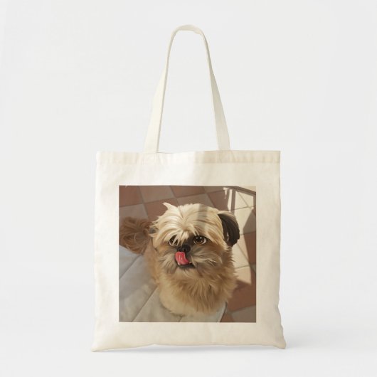 Shih Tzu cute dog tote bag トートバッグ (正面)