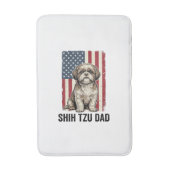 Shih Tzu Dad Patriotic Vintage Dog Shirt Design_1 バスマット (正面縦)