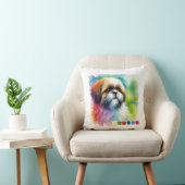 Shih Tzu Dog 200924AREF131 - Watercolor クッション (椅子)