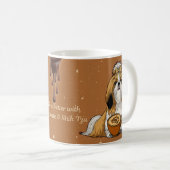 Shih Tzu Dog Caramel Coffee Mug  コーヒーマグカップ (正面右)