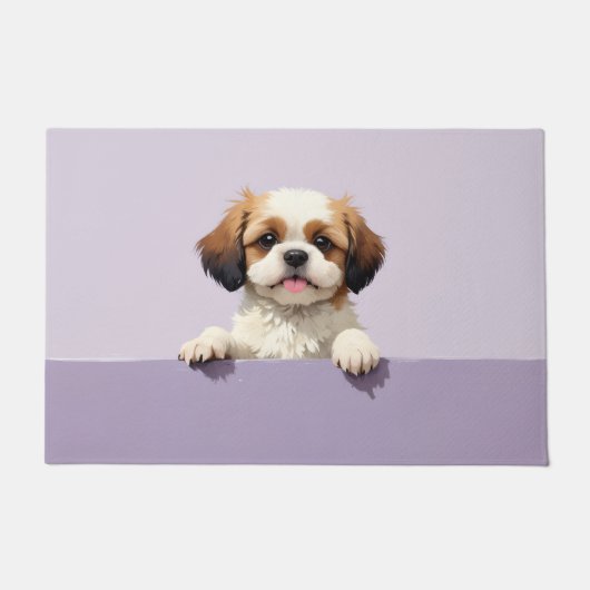 Shih Tzu Dog Doormat Art ドアマット (正面)