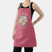 Shih Tzu Dog Grooming Apron | デラックス ピンク エプロン (インサイチュ)