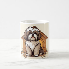 Shih Tzu Dog House  コーヒーマグカップ
