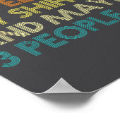 Shih Tzu Dog Owner Coffee Lovers Funny Quote Vinta ポスター (角)