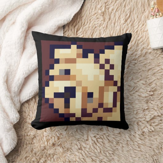 Shih Tzu dog. Pixel Art, pixelart クッション (ブランケット)