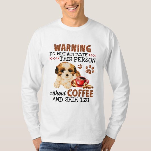 Shih Tzu Dog Tシャツ (正面)
