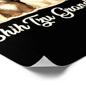 Shih Tzu Grandma Cute Dog Lover Gift Funny Women P ポスター (角)