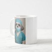 Shih Tzu in Scrubs コーヒーマグカップ (正面左)