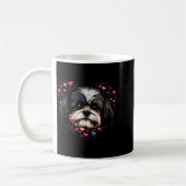 Shih Tzu Love Heart For Valentines Day On Shih Tzu コーヒーマグカップ (左)