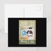 Shih Tzu Lover Cute Shih Tzu Laundry Washing Dog ポストカード (正面/裏面)