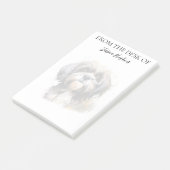 Shih Tzu Lover Monogrammed Dog ポストイット (アングル)