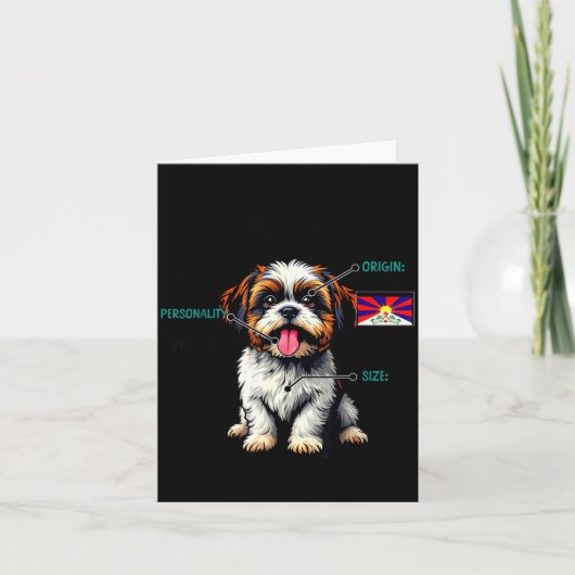 Shih Tzu Owner Funny Shih Tzu Lover  カード (正面)