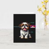 Shih Tzu Owner Funny Shih Tzu Lover  カード (黄色い花)
