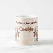 Shih Tzu Pattern Mug – Cute Small Dog Illustration コーヒーマグカップ (中央)