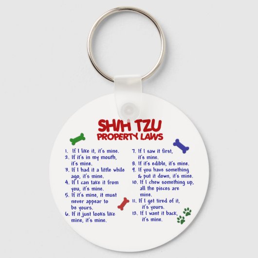 SHIH TZU Property Laws 2 キーホルダー (正面)