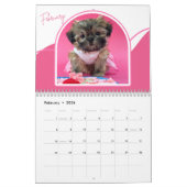 Shih-Tzu Puppies Photo Collage Calendar カレンダー (2月 2026)