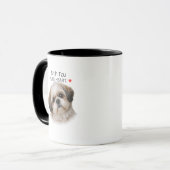 Shih Tzu Pure Heart Mug – Dog Lover Gift マグカップ (正面左)