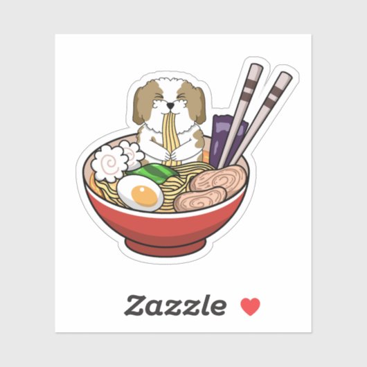 Shih Tzu Ramen Design シール (シート)