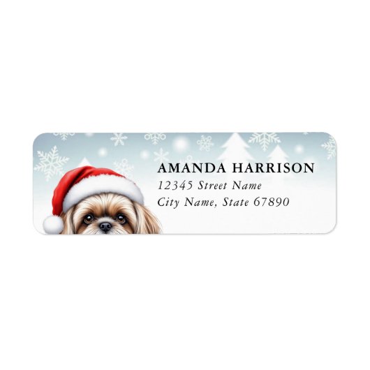 Shih Tzu Return Address Labels ラベル (正面)