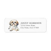 Shih Tzu Return Address Labels ラベル (正面)