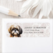 Shih Tzu Return Address Labels ラベル (インサイチュ)