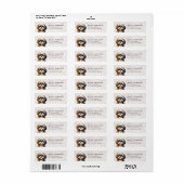 Shih Tzu Return Address Labels ラベル (フルシート)