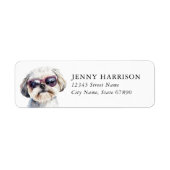 Shih Tzu Return Address Labels ラベル (正面)