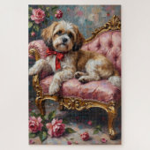 Shih Tzu Rococo Be Mine Valentine's Day ジグソーパズル (縦)