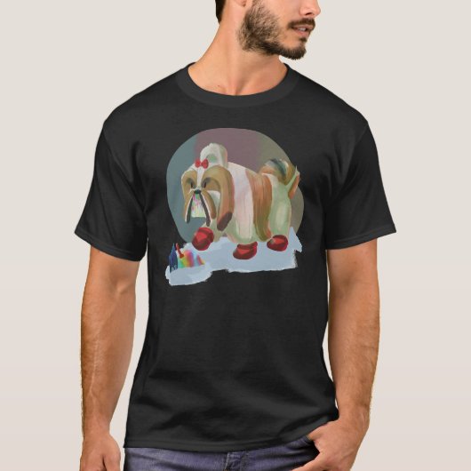 Shih Tzu Shaved Ice Tシャツ (正面)