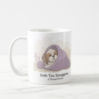 Shih Tzu Snuggles Mug – Cute Cozy Dog Lover Gift コーヒーマグカップ