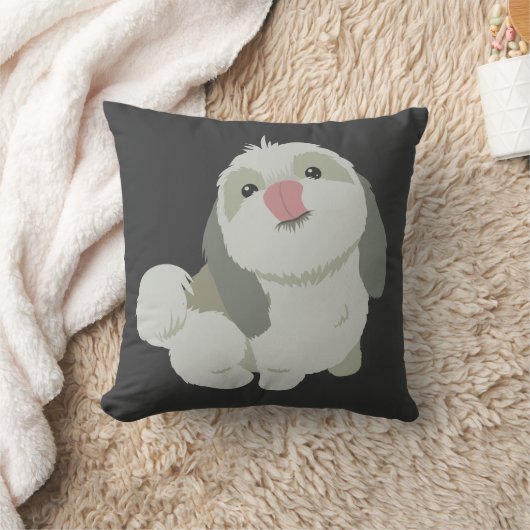 Shihtzuの枕 クッション (ブランケット)