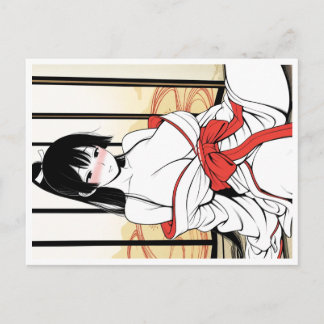 Shika-chan Ukiyo-e Coloring Postcard – Elegant Kim ポストカード
