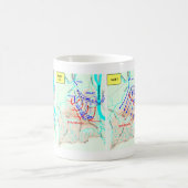 Shilohの地図のコップの戦い コーヒーマグカップ (中央)