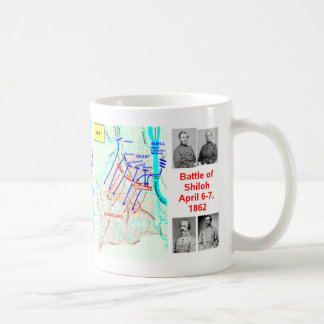 Shilohの地図のコップの戦い コーヒーマグカップ