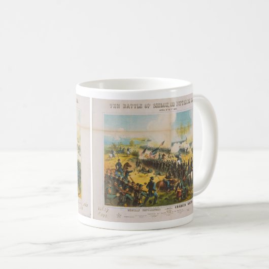Shilohピッツバーグの着陸の内戦の戦い コーヒーマグカップ (正面右)