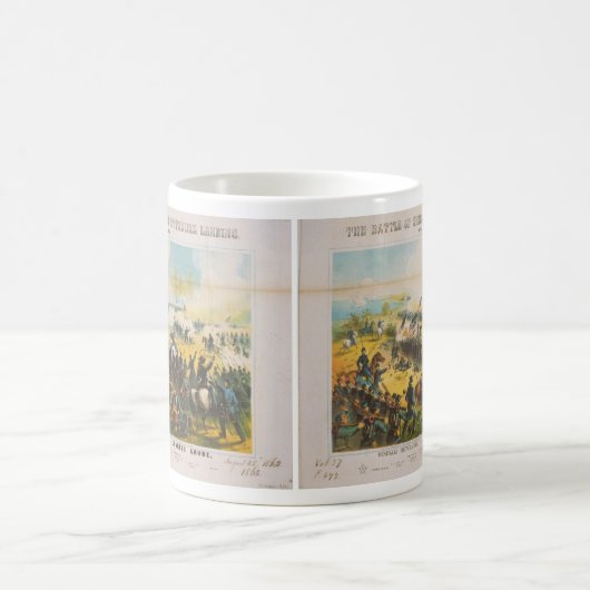 Shilohピッツバーグの着陸の内戦の戦い コーヒーマグカップ (中央)