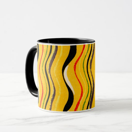 Shima-Shima, colorful pattern, マグカップ (正面左)
