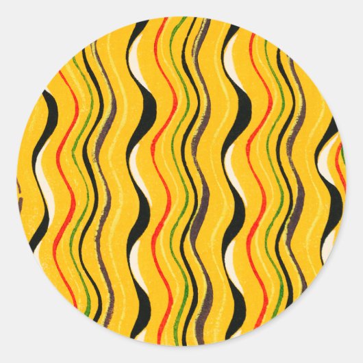 Shima-Shima, Japanese Pattern, ラウンドシール (正面)