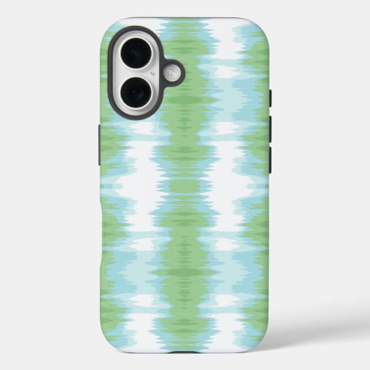 Shimmer Ikat in Green and Aqua Case-Mate iPhoneケース (裏面)