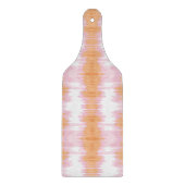 Shimmer Ikat in Pink and Orange カッティングボード (正面)