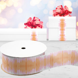 Shimmer Ikat in Pink and Orange グログランリボン