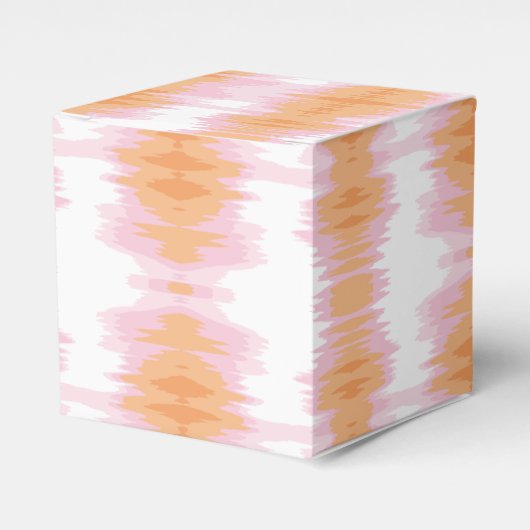 Shimmer Ikat in Pink and Orange フェイバーボックス (正面サイド)
