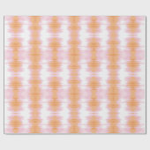 Shimmer Ikat in Pink and Orange ラッピングペーパー (フラット)