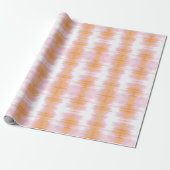 Shimmer Ikat in Pink and Orange ラッピングペーパー (アンロールド)